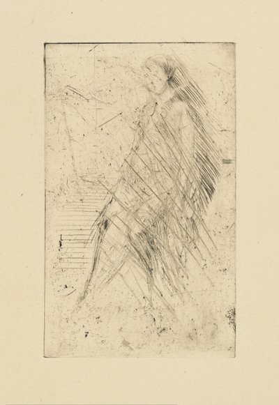 [76] Avtryck från annullerade plattor av Whistler - Resting av James Abbott McNeill Whistler
