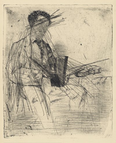 [76] Avtryck från annullerade plattor av Whistler - Ross Winans. av James Abbott McNeill Whistler