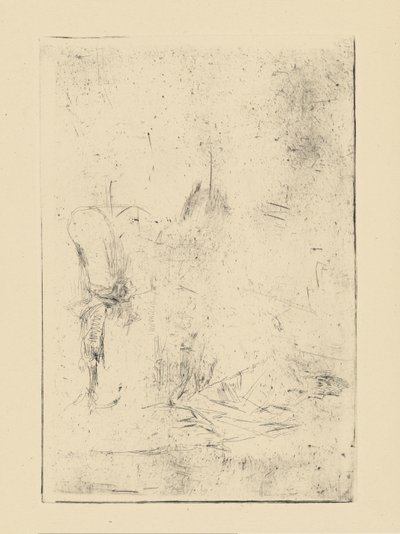 [76] Avtryck från annullerade plåtar av Whistler - [Sittande figur]. av James Abbott McNeill Whistler