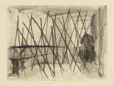 [76] Avtryck från annullerade plattor av Whistler - The Miser. av James Abbott McNeill Whistler