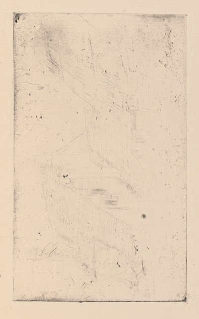 [76] Avtryck från annullerade tallrikar av Whistler - The Muff. av James Abbott McNeill Whistler