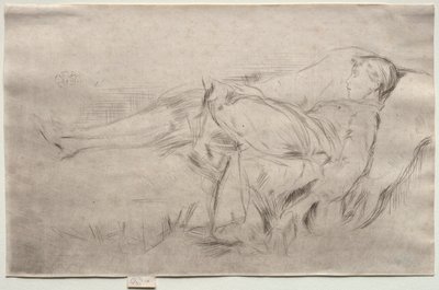 Ett barn på en soffa, nr 2 av James McNeill Whistler