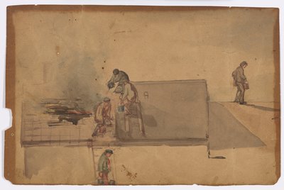 En brand vid Pomfret av James Abbott McNeill Whistler