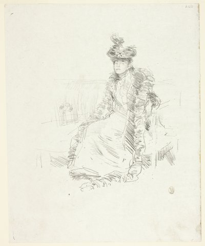 En kvinna som sitter av James Abbott McNeill Whistler