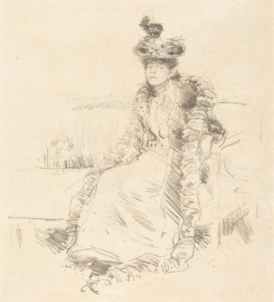 Sittande dam av James McNeill Whistler