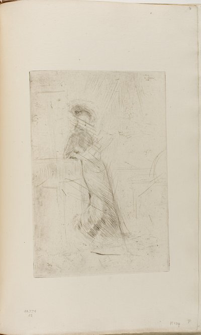 En dam vid ett fönster av James Abbott McNeill Whistler