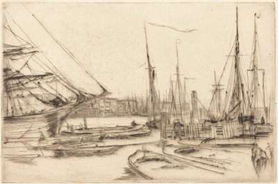 En skiss från Billingsgate av James McNeill Whistler