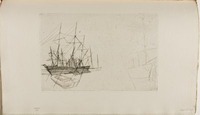 En skiss över frakt av James Abbott McNeill Whistler
