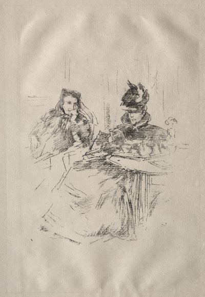 Afternoon Tea, fru Phillips och fru Charles Whibley av James McNeill Whistler