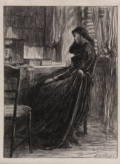 En illustration till <em>Provisionspredikan</em> av James Abbott McNeill Whistler