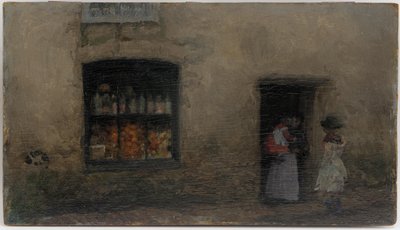 En orange anteckning: Sweet Shop av James Abbott McNeill Whistler