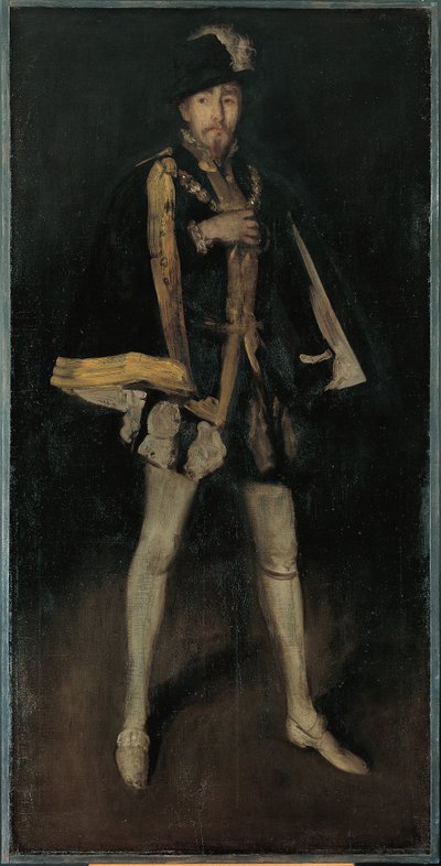 Arrangemang i svart, nr 3: Sir Henry Irving som Filip II av Spanien av James McNeill Whistler