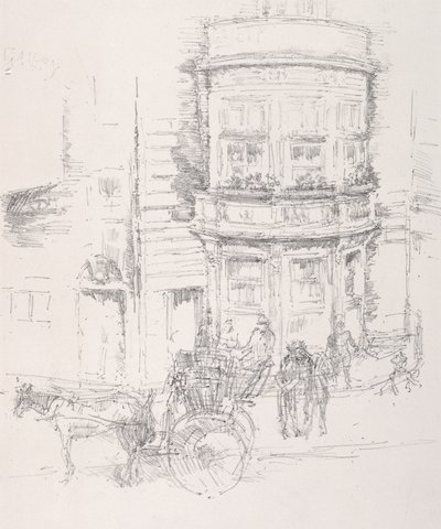 Baksidan av Gaiety Theatre av James McNeill Whistler