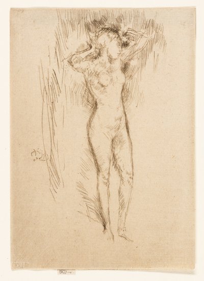 Att binda håret av James Abbott McNeill Whistler