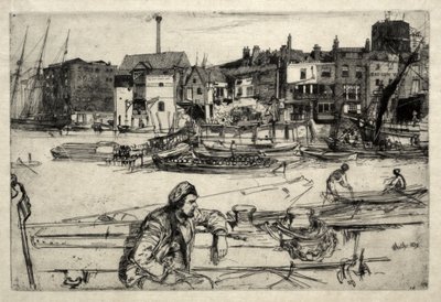 Black Lion Wharf av James McNeill Whistler