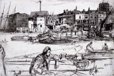 Black Lion Wharf av James McNeill Whistler