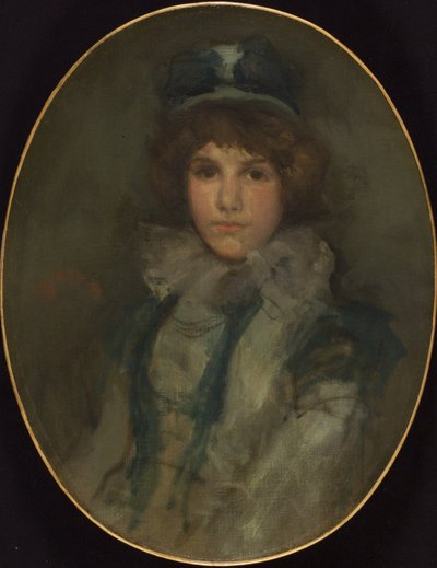 Blått och korall:  Den lilla blå mössan av James McNeill Whistler