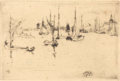 Båtar, Dordrecht av James Abbott McNeill Whistler