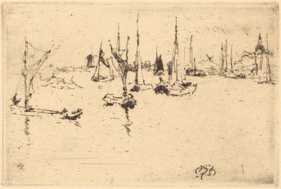Båtar, Dordrecht av James McNeill Whistler