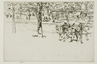 Boulevard Poissonniere, Paris av James McNeill Whistler