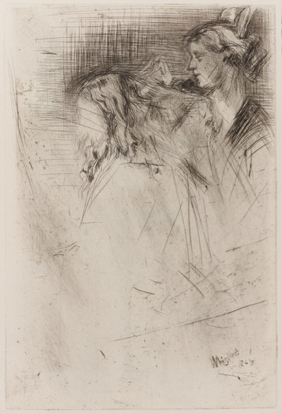 Borstar håret av James Abbott McNeill Whistler