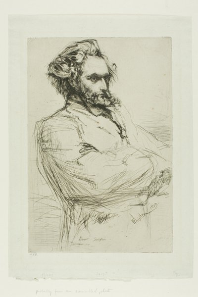 C.L. Drouet, skulptör av James Abbott McNeill Whistler