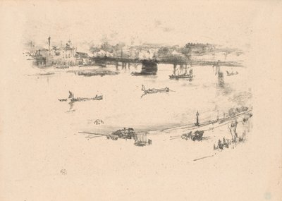 Charing Cross Railway Bridge av James Abbott McNeill Whistler