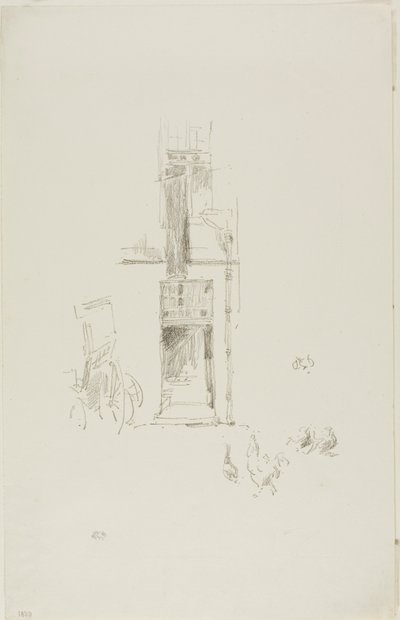 Tuppar och höns, Hôtel Colbert av James McNeill Whistler