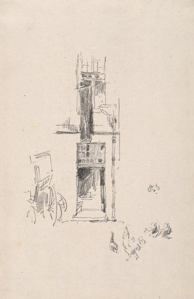 Cocks and Hens, Hotel Colbert av James McNeill Whistler