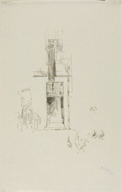 Tuppar och höns, Hôtel Colbert av James Abbott McNeill Whistler