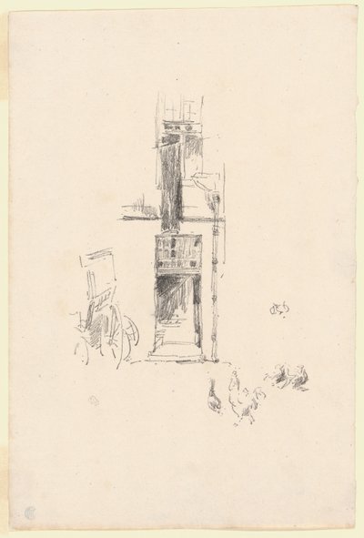 Tuppar och höns, Hôtel Colbert av James Abbott McNeill Whistler