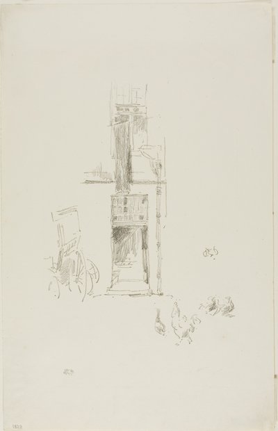 Tuppar och höns, Hôtel Colbert av James Abbott McNeill Whistler