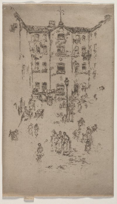 Innergård, Bryssel av James McNeill Whistler