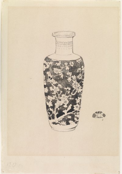 Cylindrisk vas med tjock hals av James Abbott McNeill Whistler