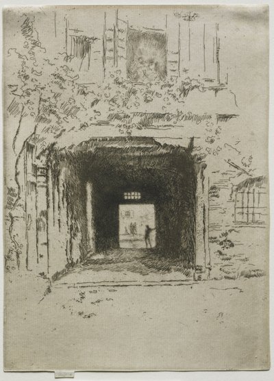 Dörröppning och vinranka av James McNeill Whistler