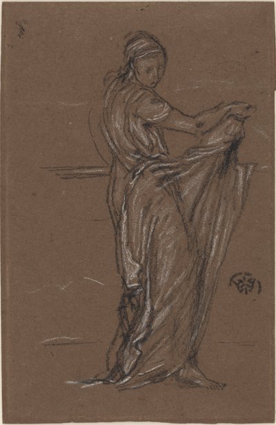 Draperad kvinnlig figur av James Abbott McNeill Whistler