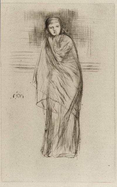 Draperad modell av James Abbott McNeill Whistler