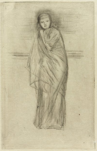Draperad modell av James Abbott McNeill Whistler