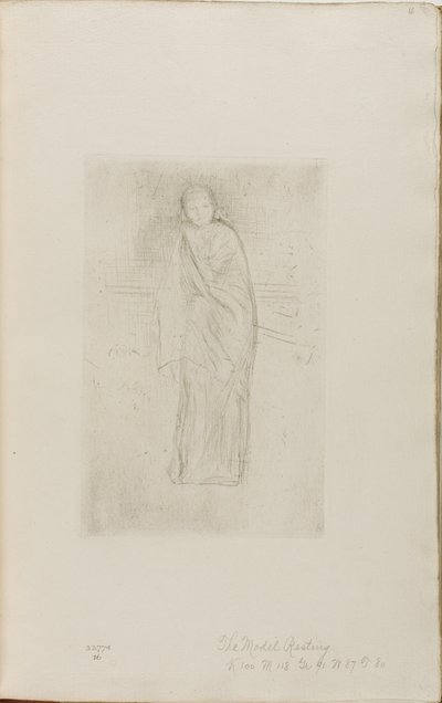 Draperad modell av James Abbott McNeill Whistler