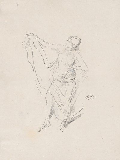 Draperad modell, Dans av James McNeill Whistler