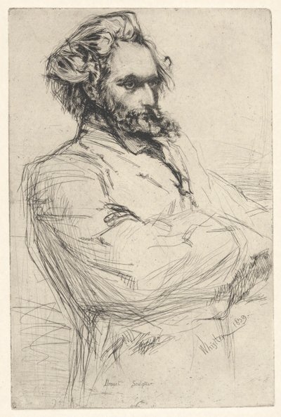 Drouet, skulptör av James Abbott McNeill Whistler
