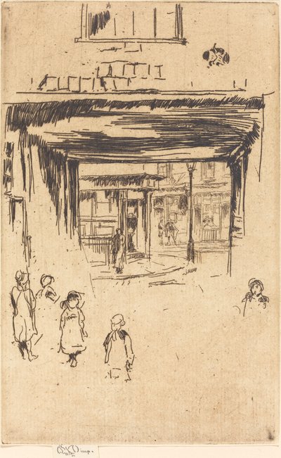 Drury Lane av James Abbott McNeill Whistler