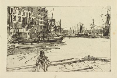 Eagle Wharf (Tyzac Whiteley och Co.) av James Abbott McNeill Whistler