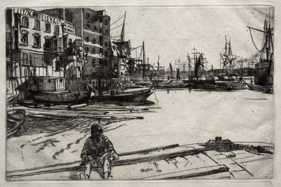 Eagle Wharf av James McNeill Whistler