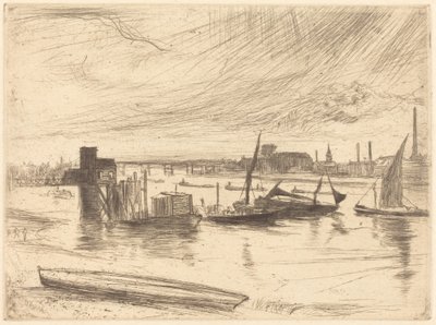Tidigt på morgonen, Battersea av James McNeill Whistler