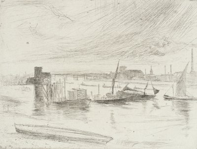 Tidig morgon, Battersea av James McNeill Whistler