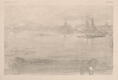 Tidig morgon: Themsen vid Battersea av James McNeill Whistler