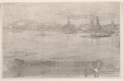 Tidig morgon: Themsen vid Battersea, London av James McNeill Whistler