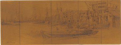 Etsplåt: Thames Warehouses av James Abbott McNeill Whistler