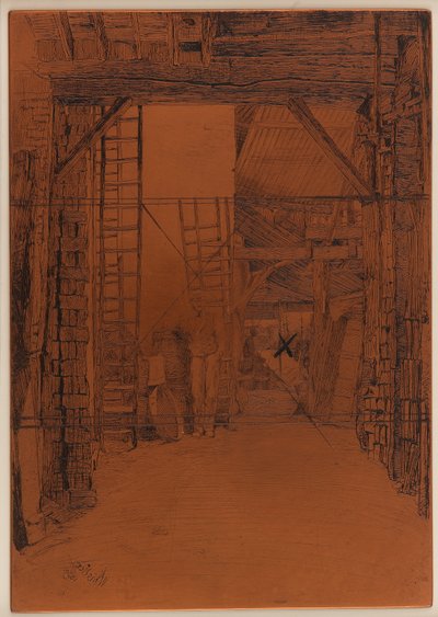 Etsplåt: Kalkbrännaren av James Abbott McNeill Whistler